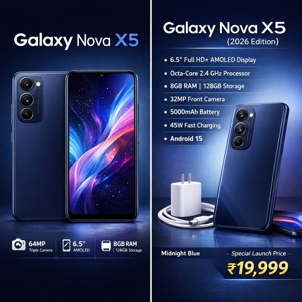 Nova X Pro 5G – 12GB RAM, 256GB Storage