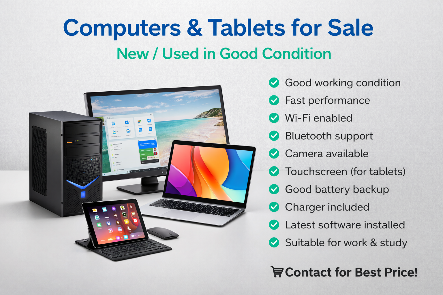 Computers & Tablets for Sale – New / Used in Good Condition