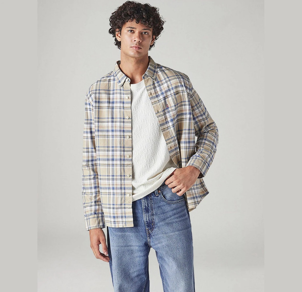 Checkered Slim Fit Oxford Shirt