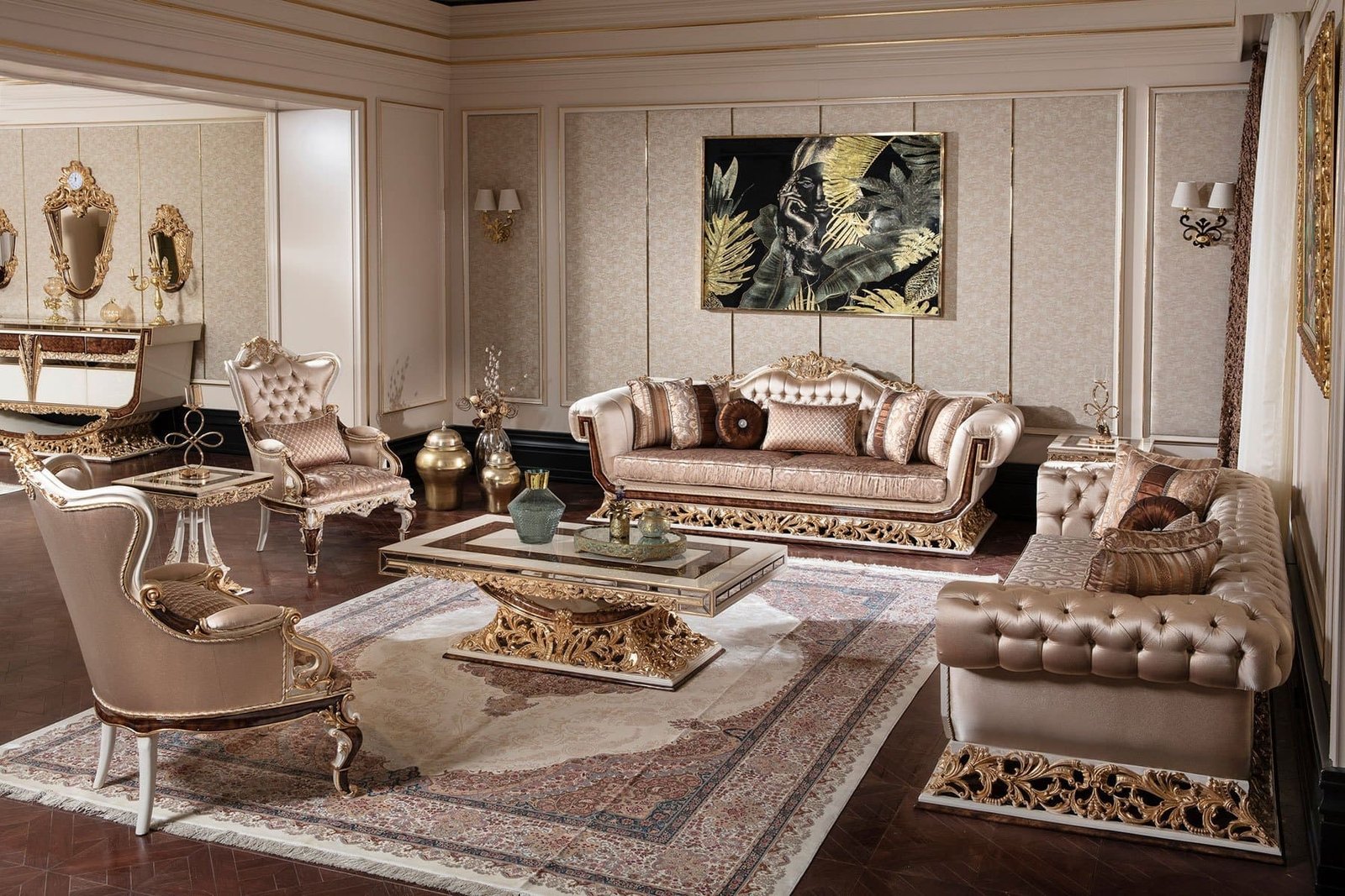 Luxury Sofa Set – Royal Comfort 3+2 Seater
