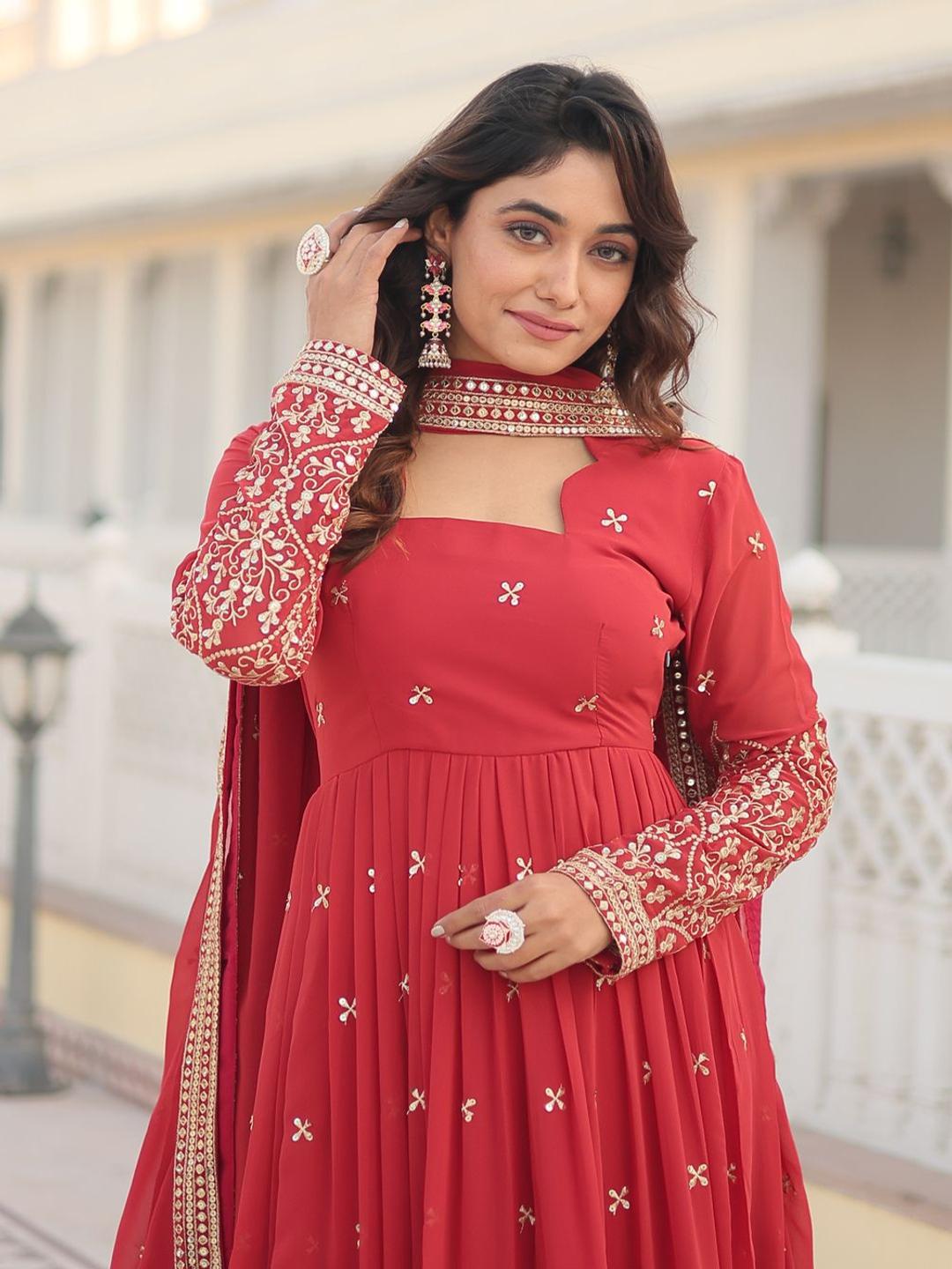 Flared Dress & Dupatta