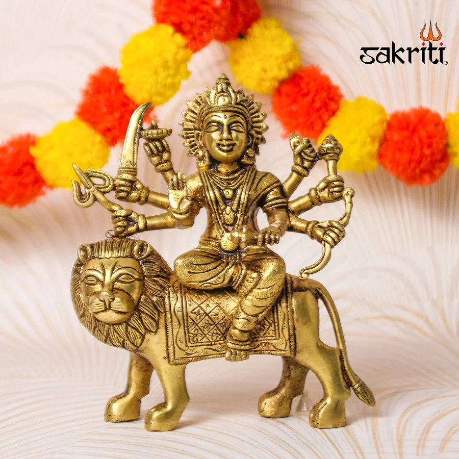 Goddess Durga Statue for Pooja Room