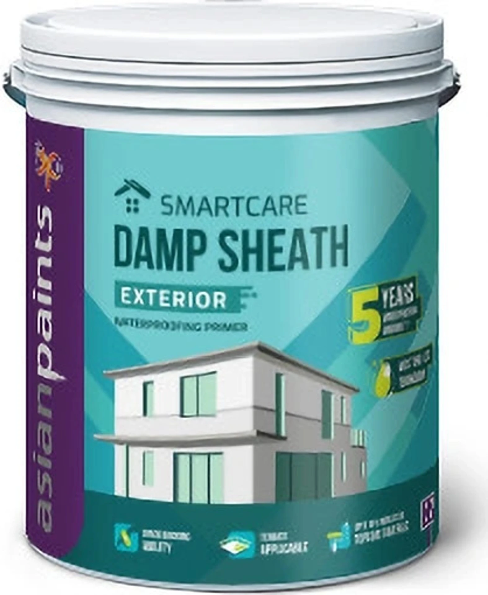Asian Paints Damp Sheath White Emulsion Wall Paint (10 L)