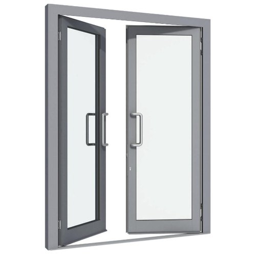 Vedanta Double Door Aluminium Doors and Windows Grey
