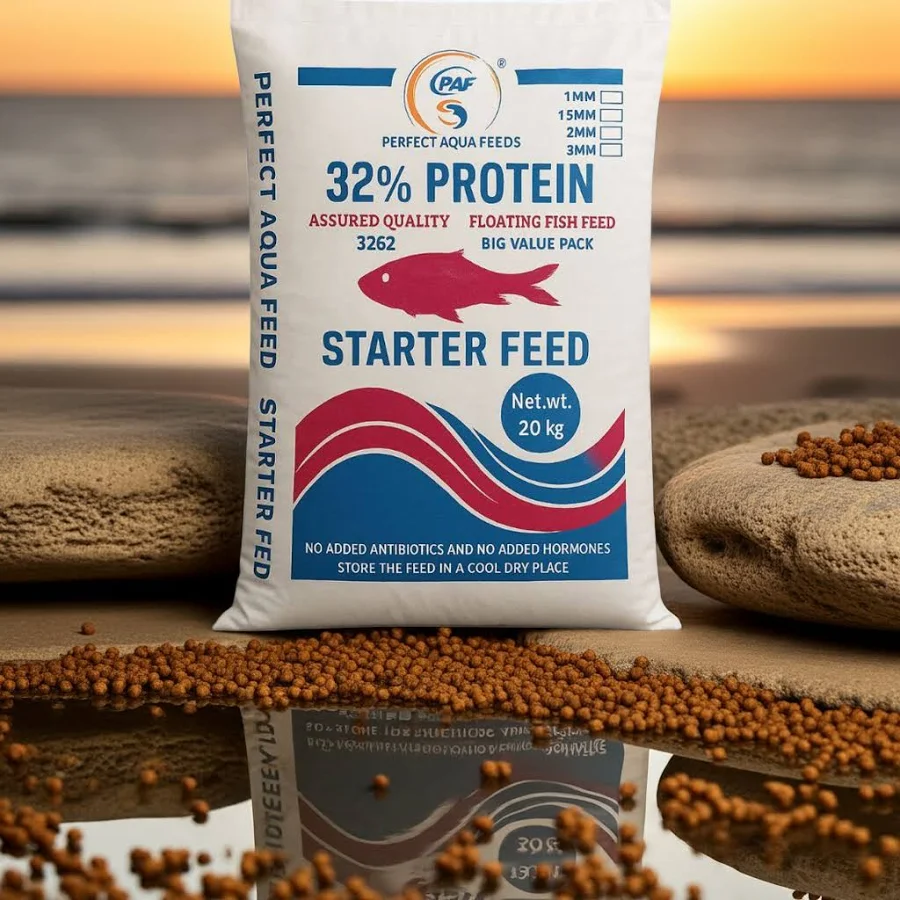 4 mm 32 Protein Gift Tilapia Fish Feed 20KG
