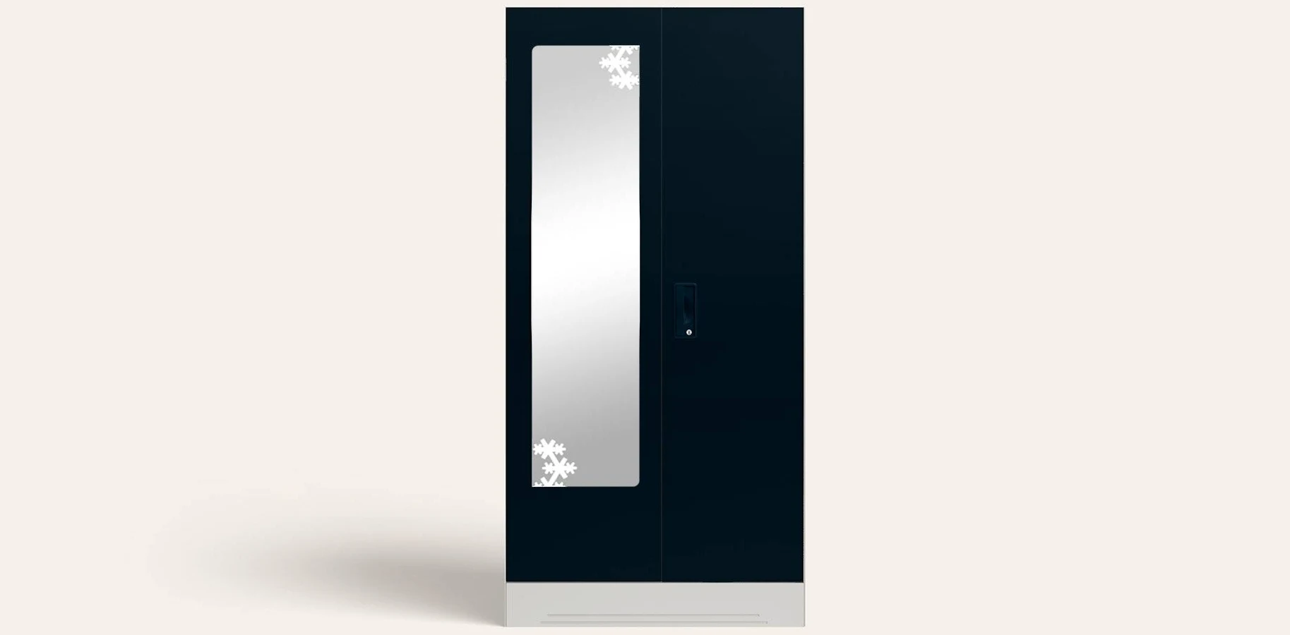 Interio by Godrej Slimline 2-Door Steel Almirah with Star Mirror