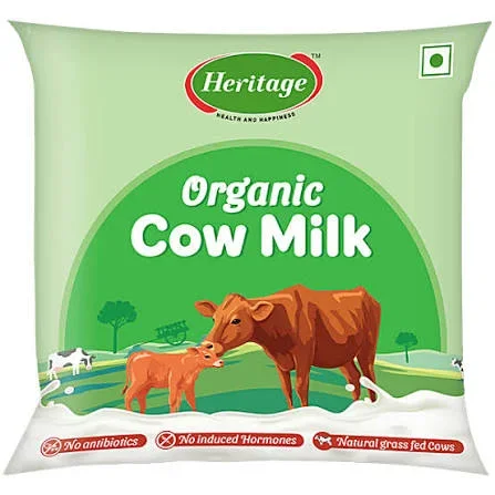 Heritage Organic Cow Milk, 500 ml