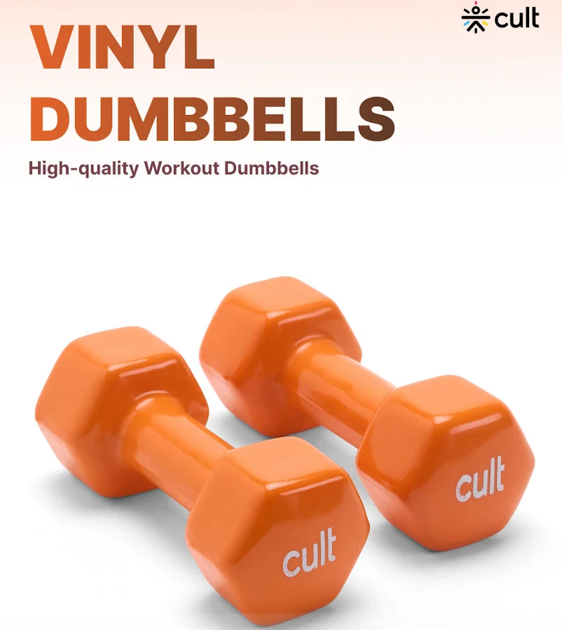 Cult 3KGx2 Vinyl Dumbbells