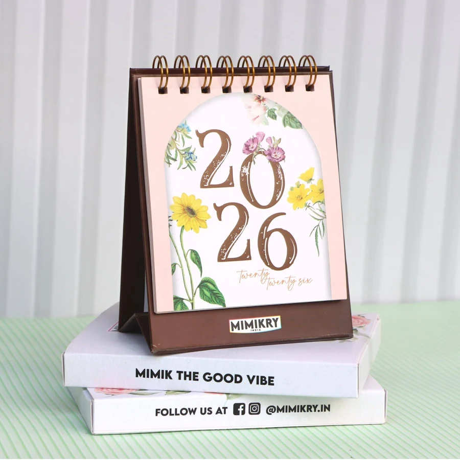 Mimikry Desk Calendar 2026 Aesthetic Standing Desk Calendar
