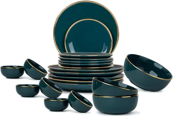 Halo Collection Ceramic Dinner Set