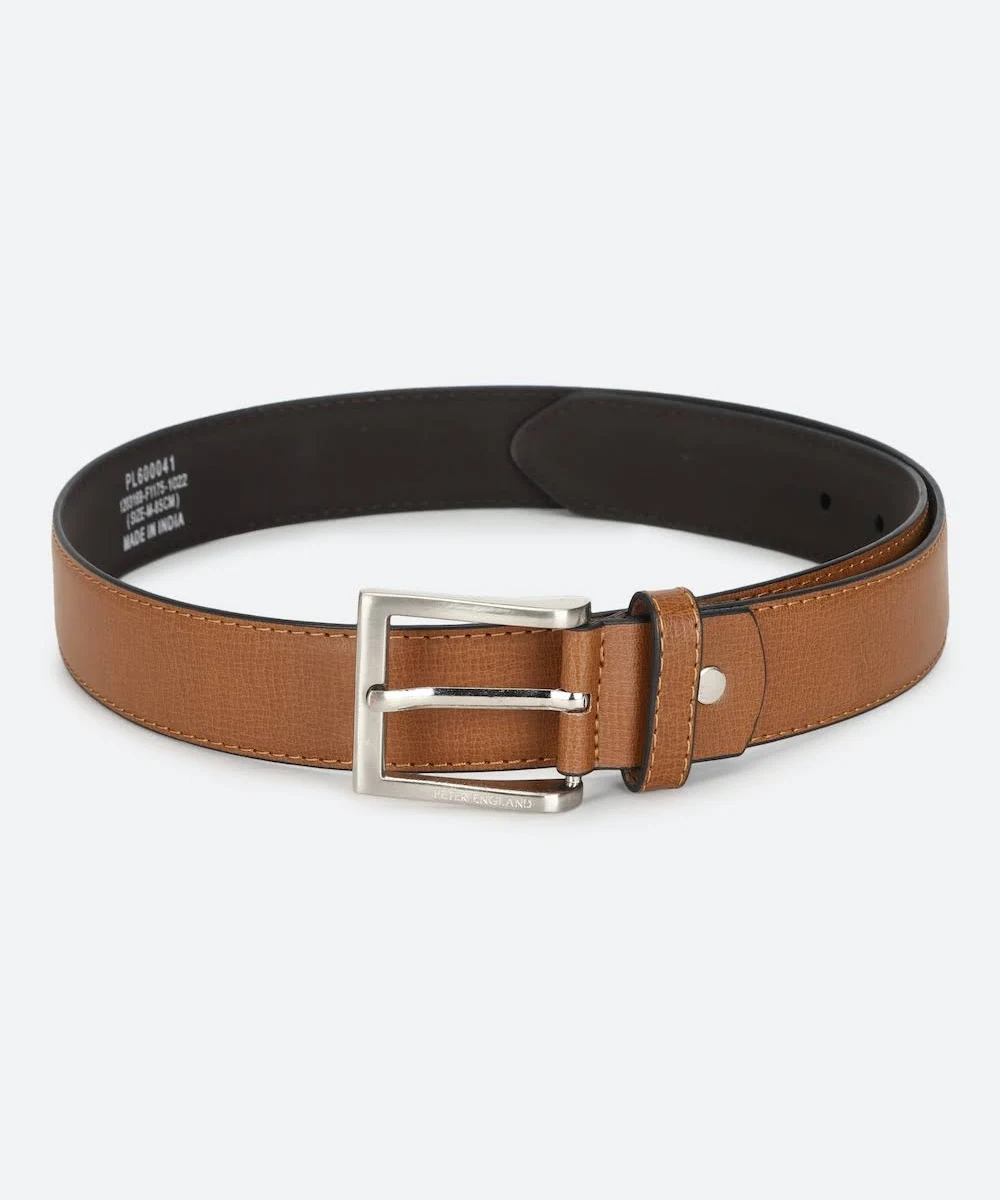 Peter England Men’s Solid Genuine Leather Belt
