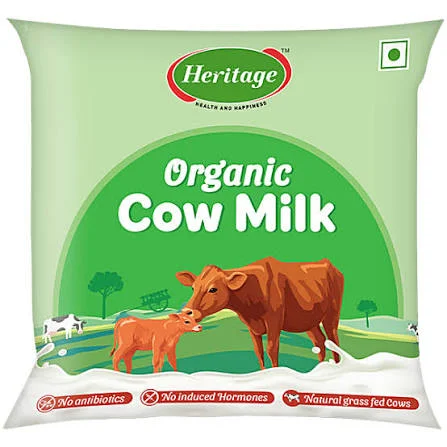 Heritage Organic Cow Milk, 500 ml