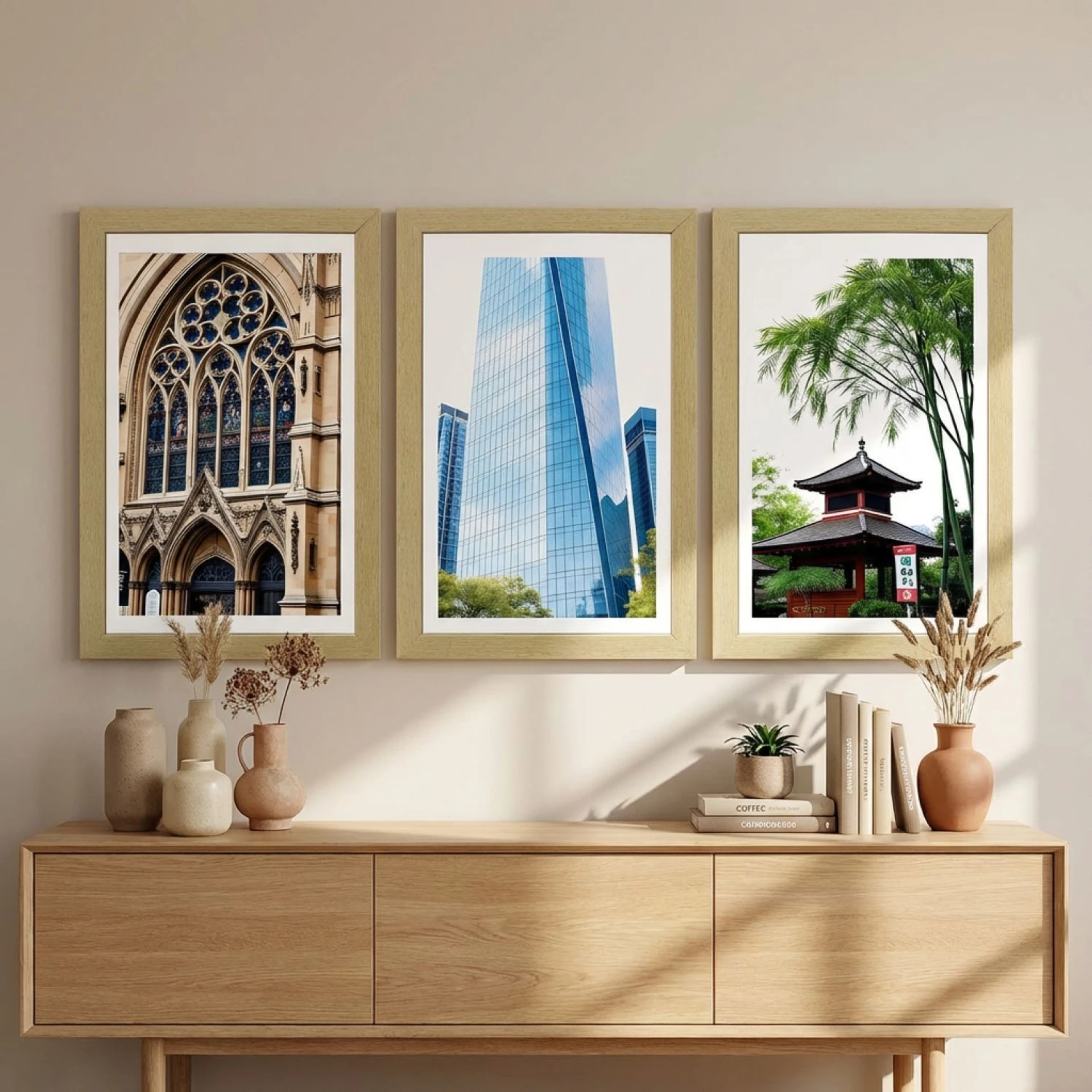 BOSCO Modern Architecture & Nature Wall Painting Digital