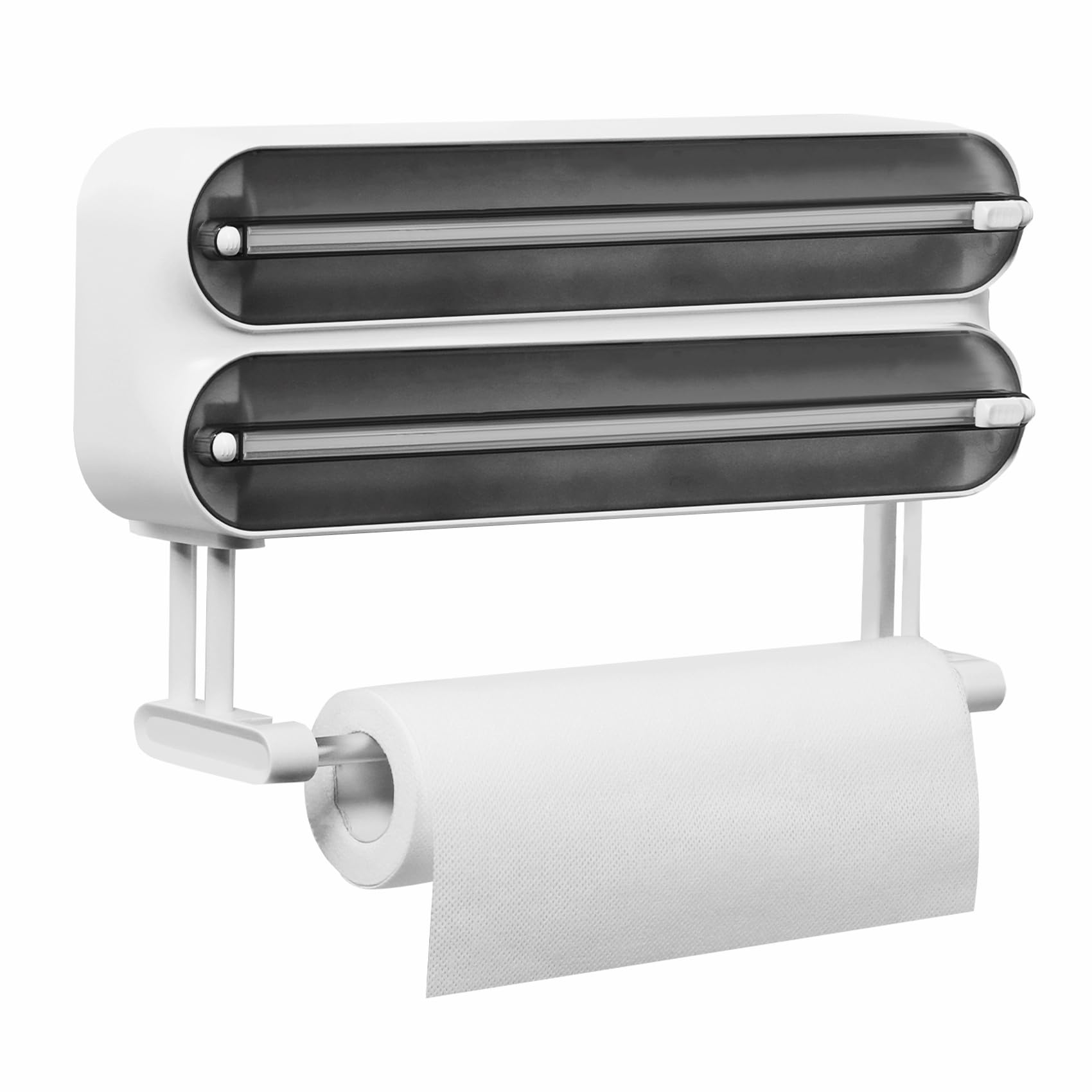 Wall-Mounted Triple Kitchen Roll Dispenser & Cutter
