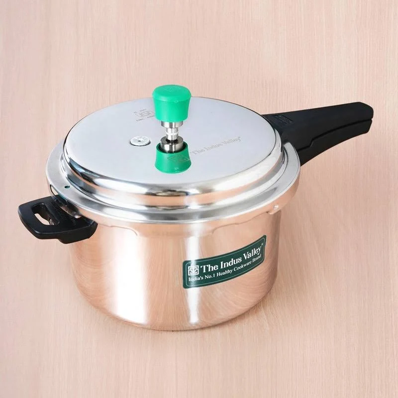 The Indus Valley Stainless Steel Outer Lid Pressure Cooker
