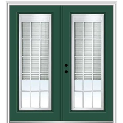 National Door Company Hunter Green Right Hand in-Swing Prehung Door