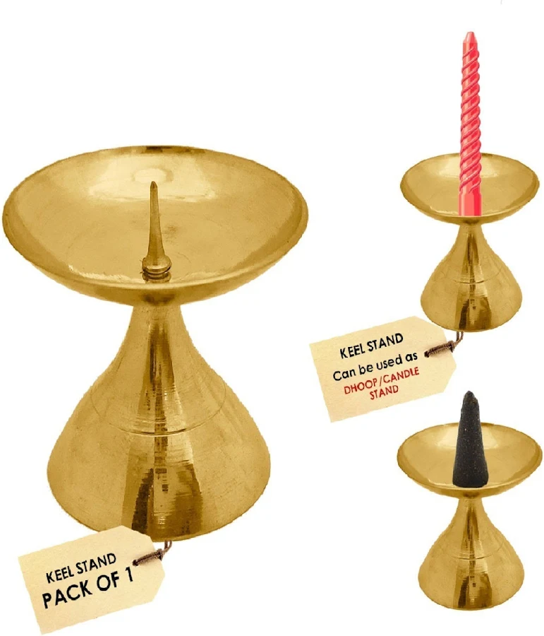 Exotic India Art 2″ Brass Dhoop Stand