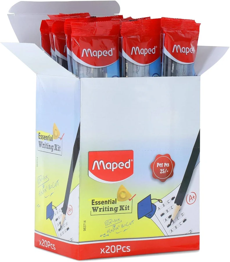 MAPED Essential Writing Kit-Pack Of 20|2 Grey Pencils