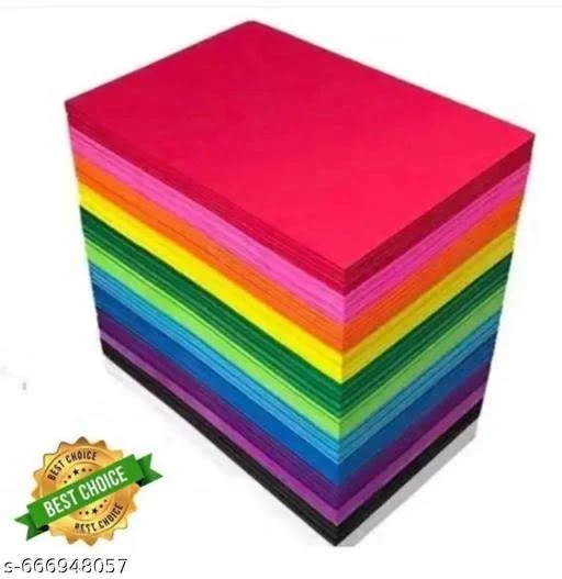 MAS Color Paper A4 Size 100 sheets Mix Color Craft Paper Sheets