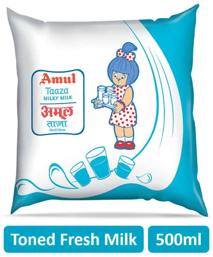 Amul Taaza Toned Milk 500ml
