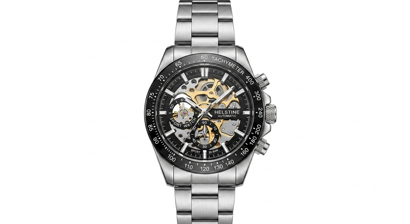 Helstine Men’s Automatic Mechanical Wrist Watch
