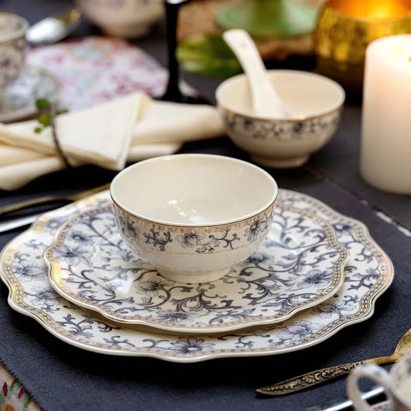 Royal Blue 18 Pcs Dinner Set