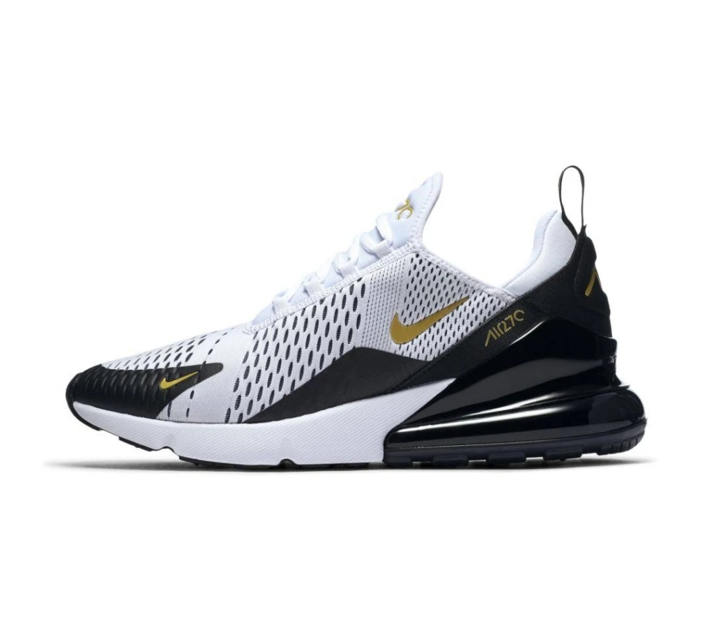 Nike Air Max 270 ‘White Black Gold’ AV7892 -100 Size 10