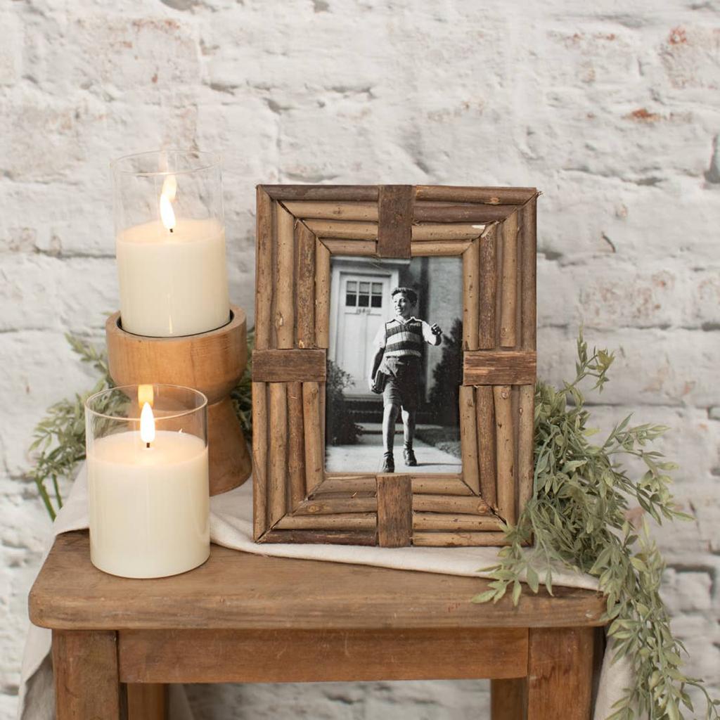 Rustic Wooden Photo Frame