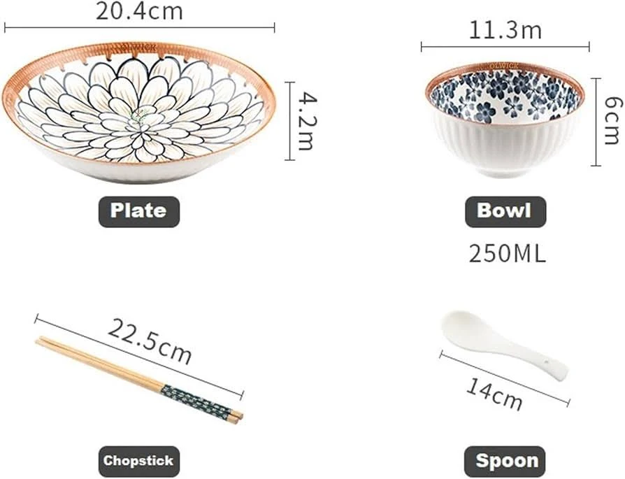 OLWICK Plates and Bowls Set | Crockery Dinner Set