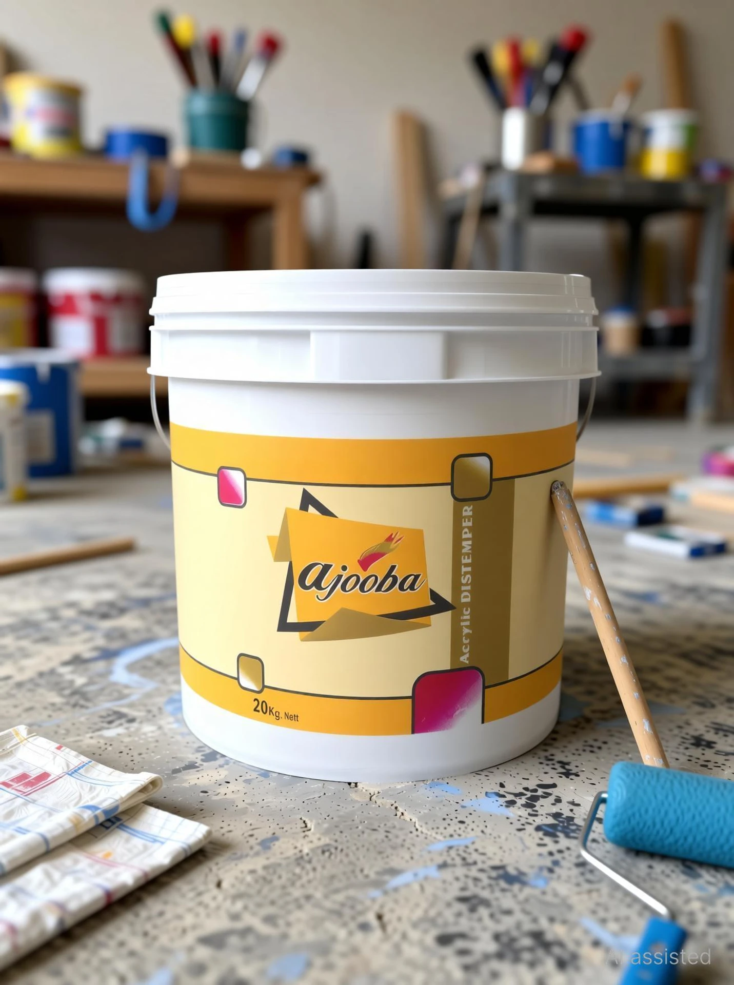 Ajooba Premium Acrylic Distemper Smooth Matte Finish