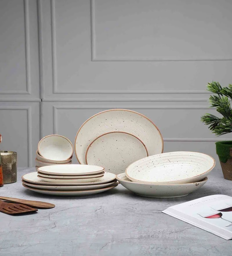 Dinnerware Sets – Handcrafted (Set of 14) Ceramic Dinner Set