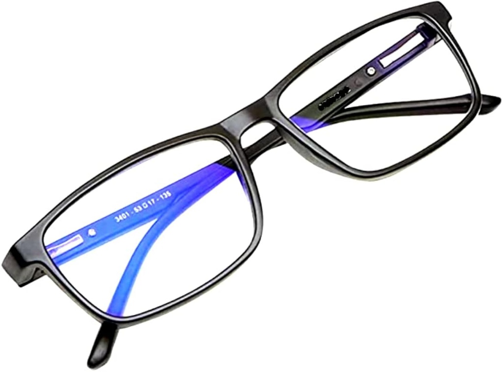 Blue Cut Rectangular Power Reading Glasses Men Women