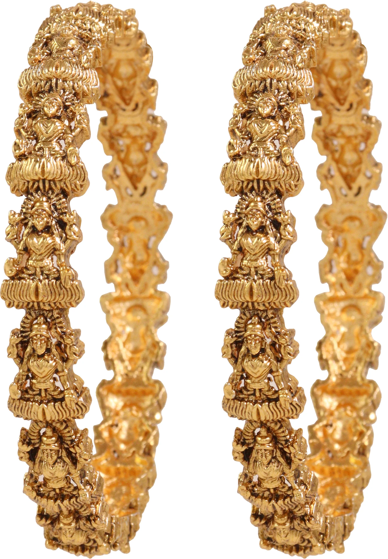 CUTE GOLD Copper Gold-plated Bangle Set