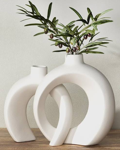 Nordic Hollow Ceramic Vase