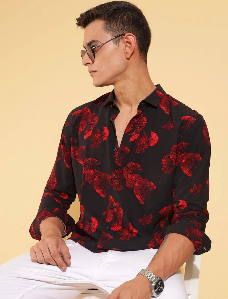 Floral Opaque Printed Casual Shirt