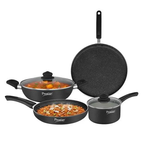 Prestige Omega Deluxe Granite 4 Pc Cookware Set