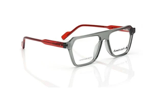 Grey Rectangle Eyeglasses