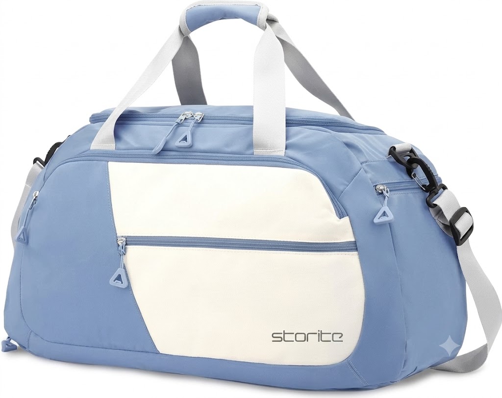 nylon travel duffel bags with wet pocket