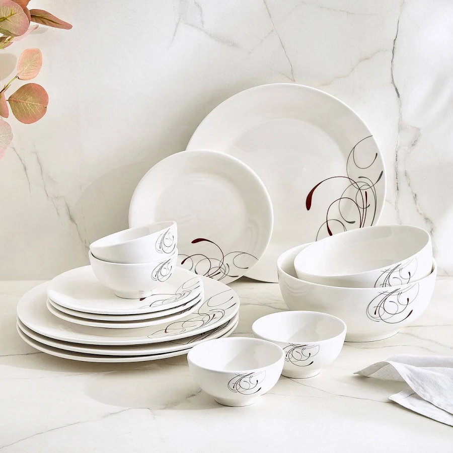 Home Centre Pristine Geo Dinner Set