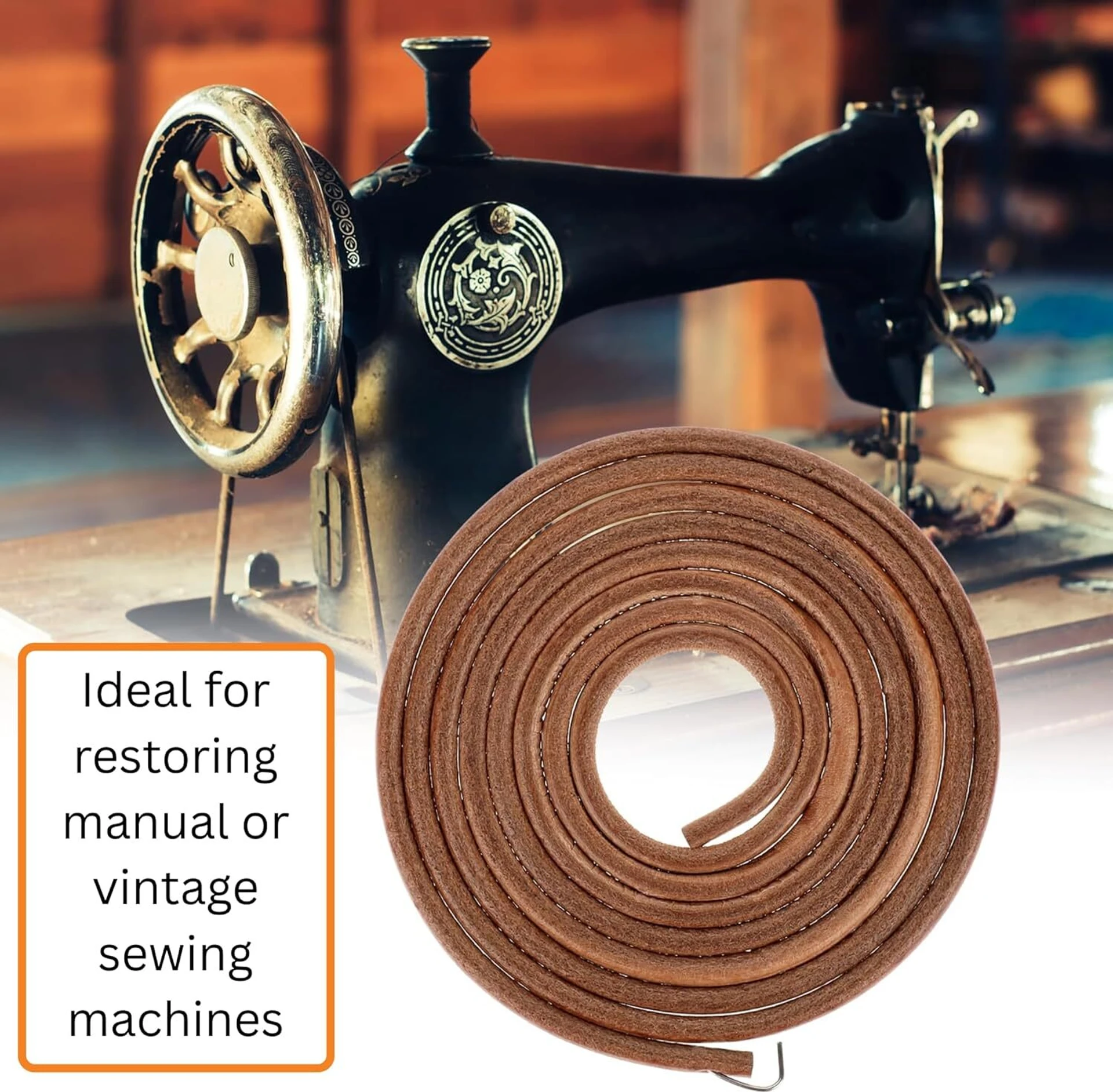 SSS Premium Genuine Leather Treadle Belt