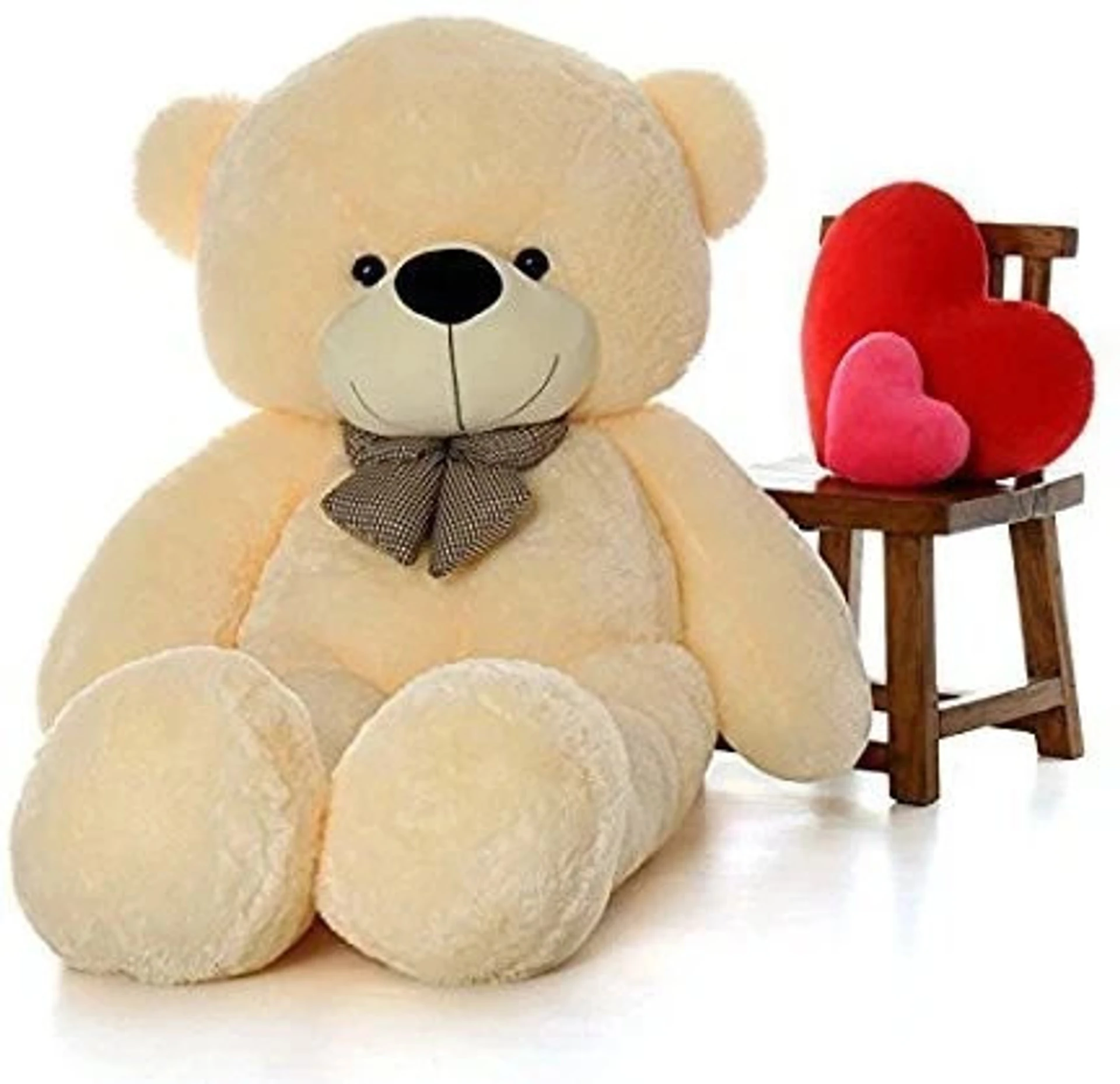5 Feet Teddy Bear Soft Plush Toy – Cream (152 cm)