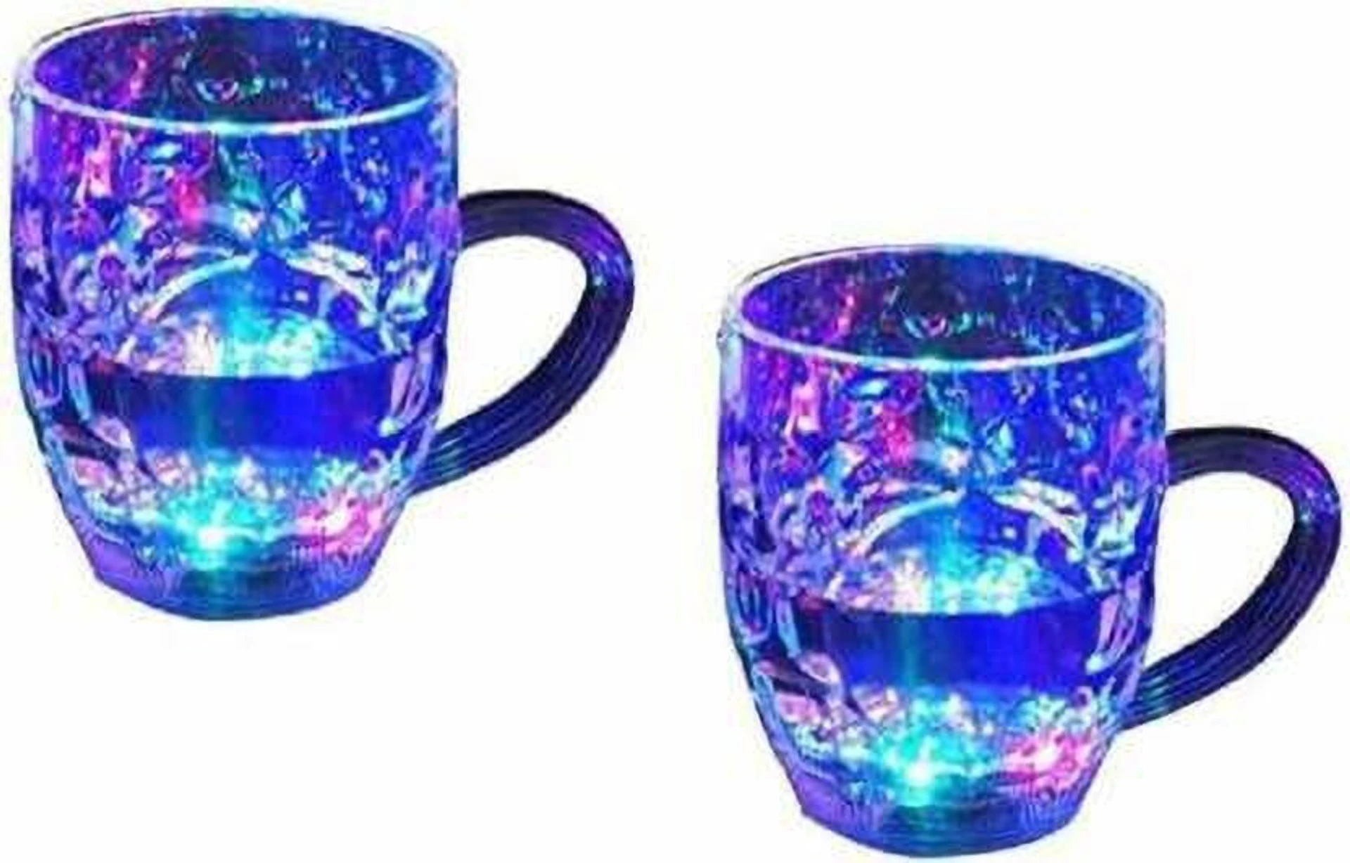 Transparent Color Changing Beer Plastic Beer Mug (300 ml, Pack of 2)