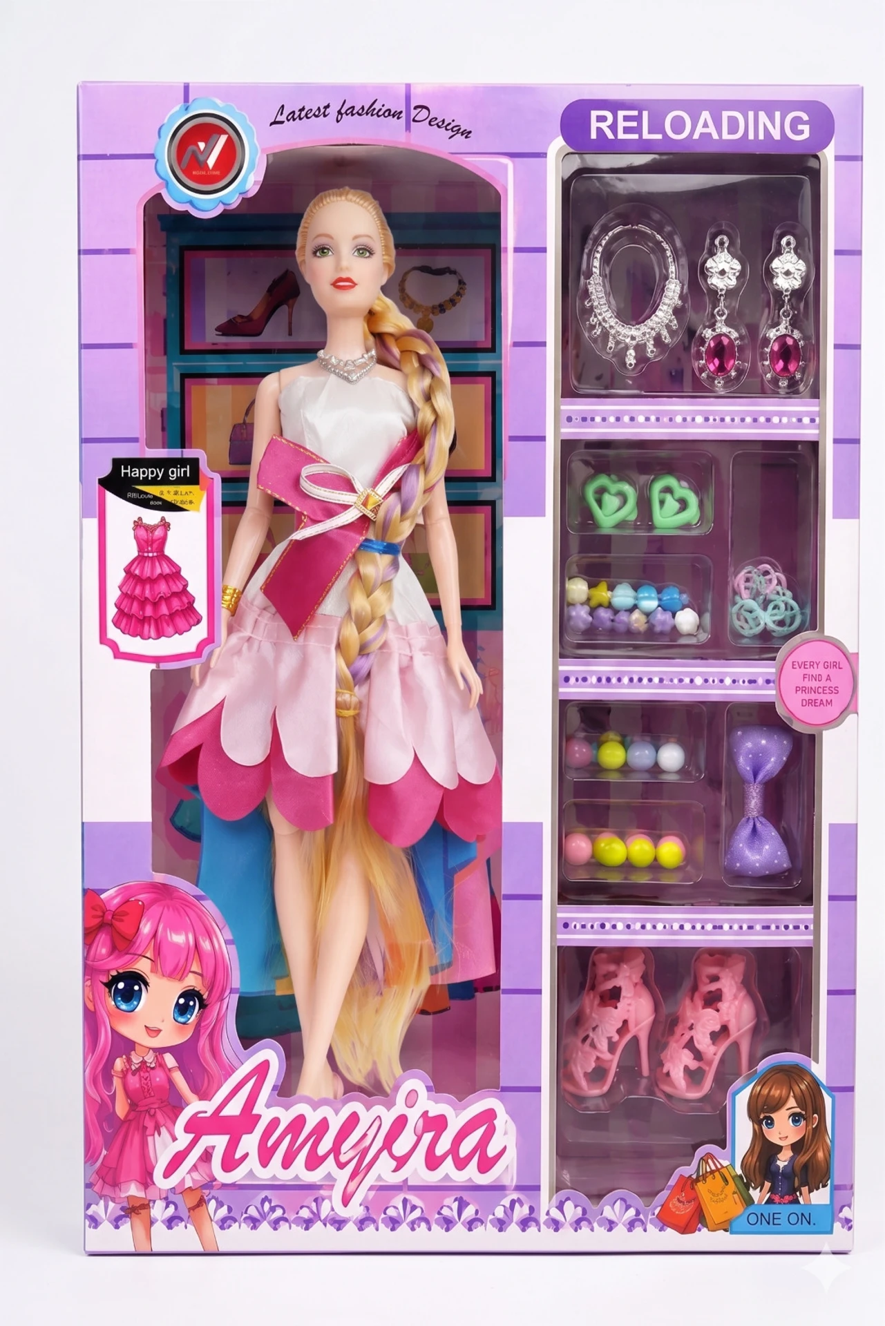 Stylish Doll Play Kit for Girls