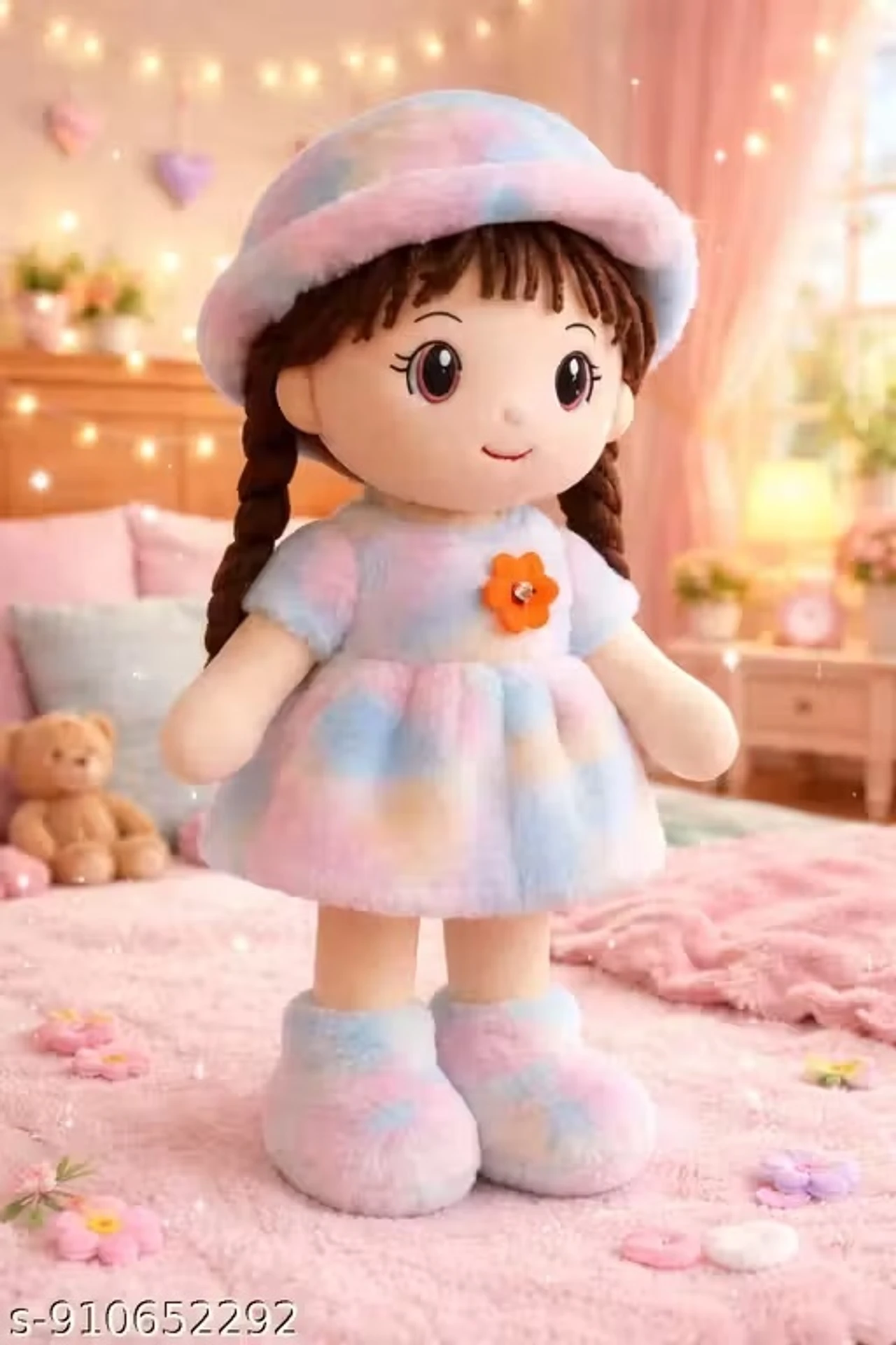 Rainbow Cutie Soft Hat Doll For kids