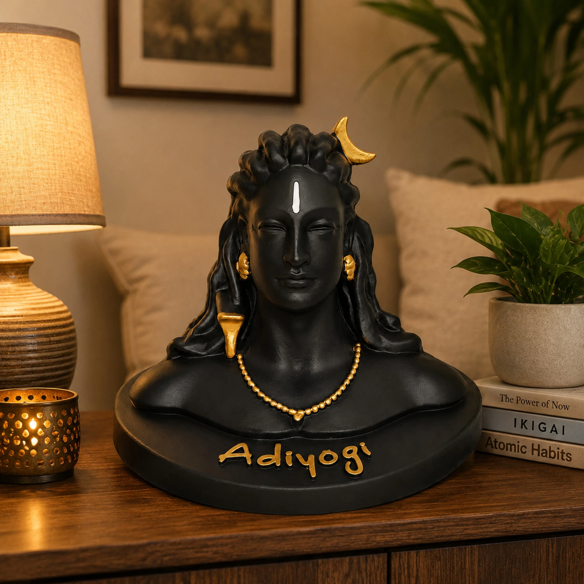 Adiyogi Shiva Polyresin Showpiece for Home Decor