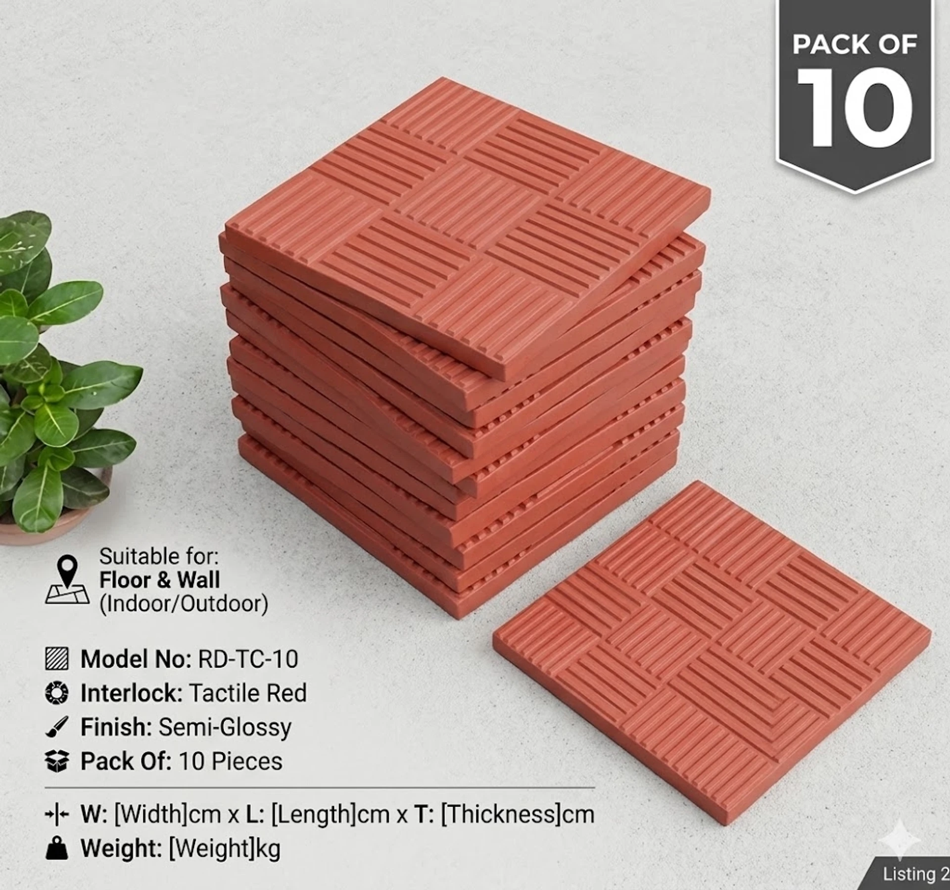 Sumaninterlocks Ramp/parking tile