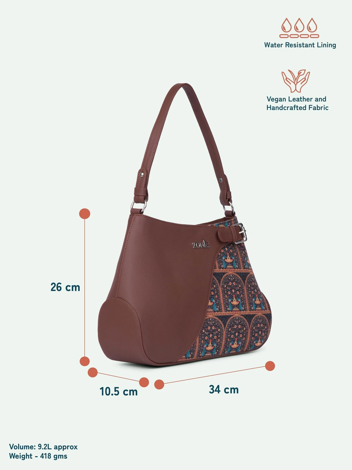 ZOUK Women Multicolor Handbag