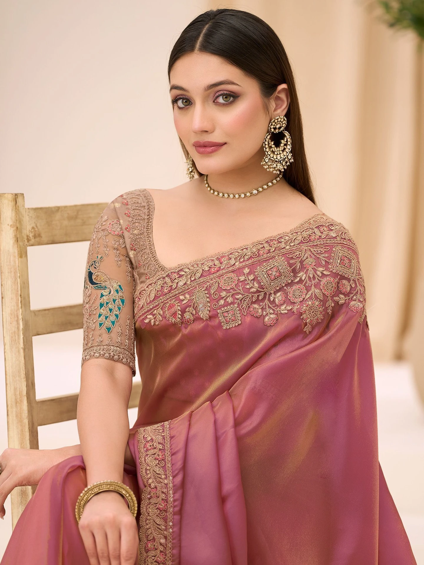 Bollywood Satin Saree