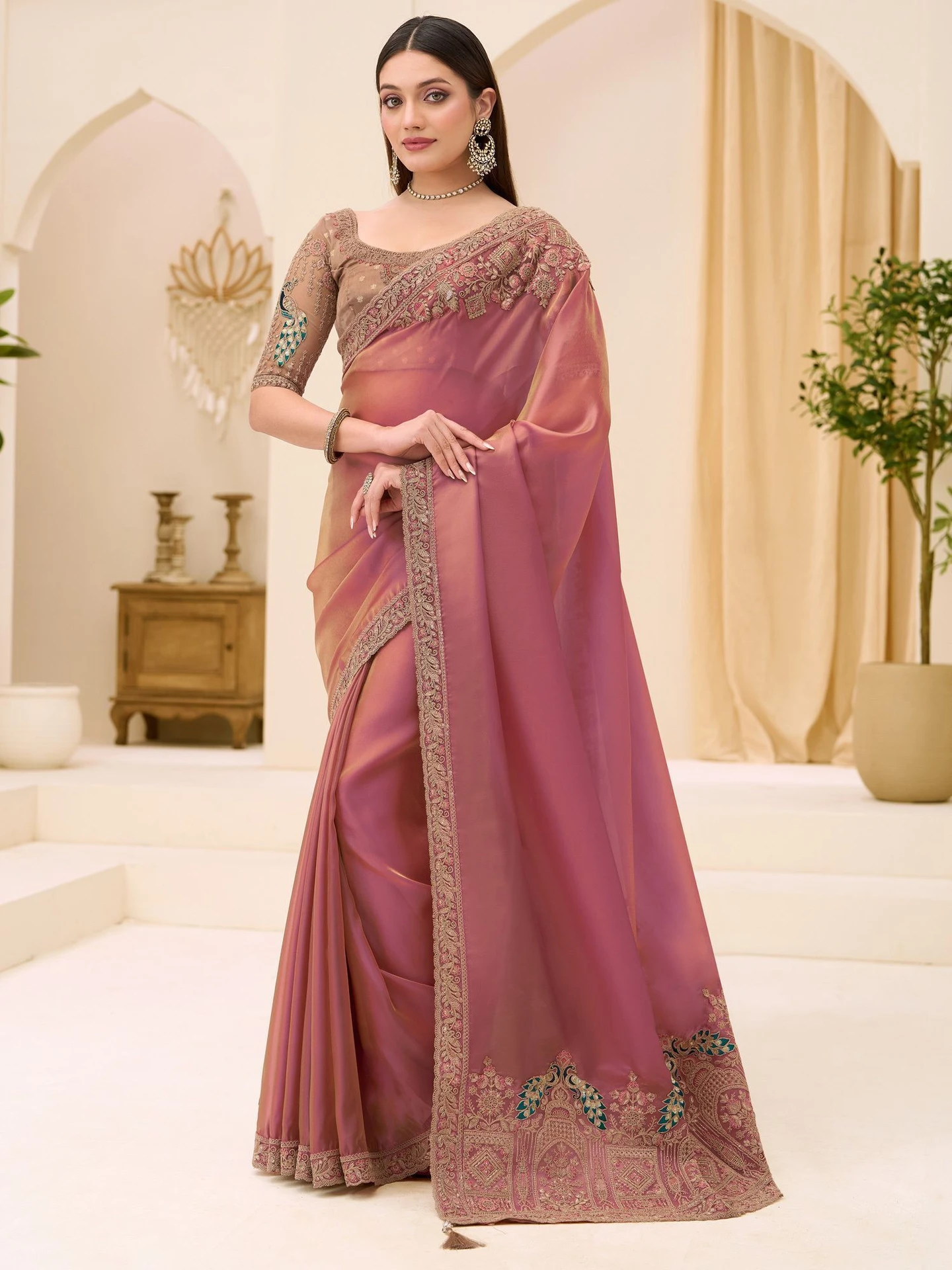 Bollywood Satin Saree