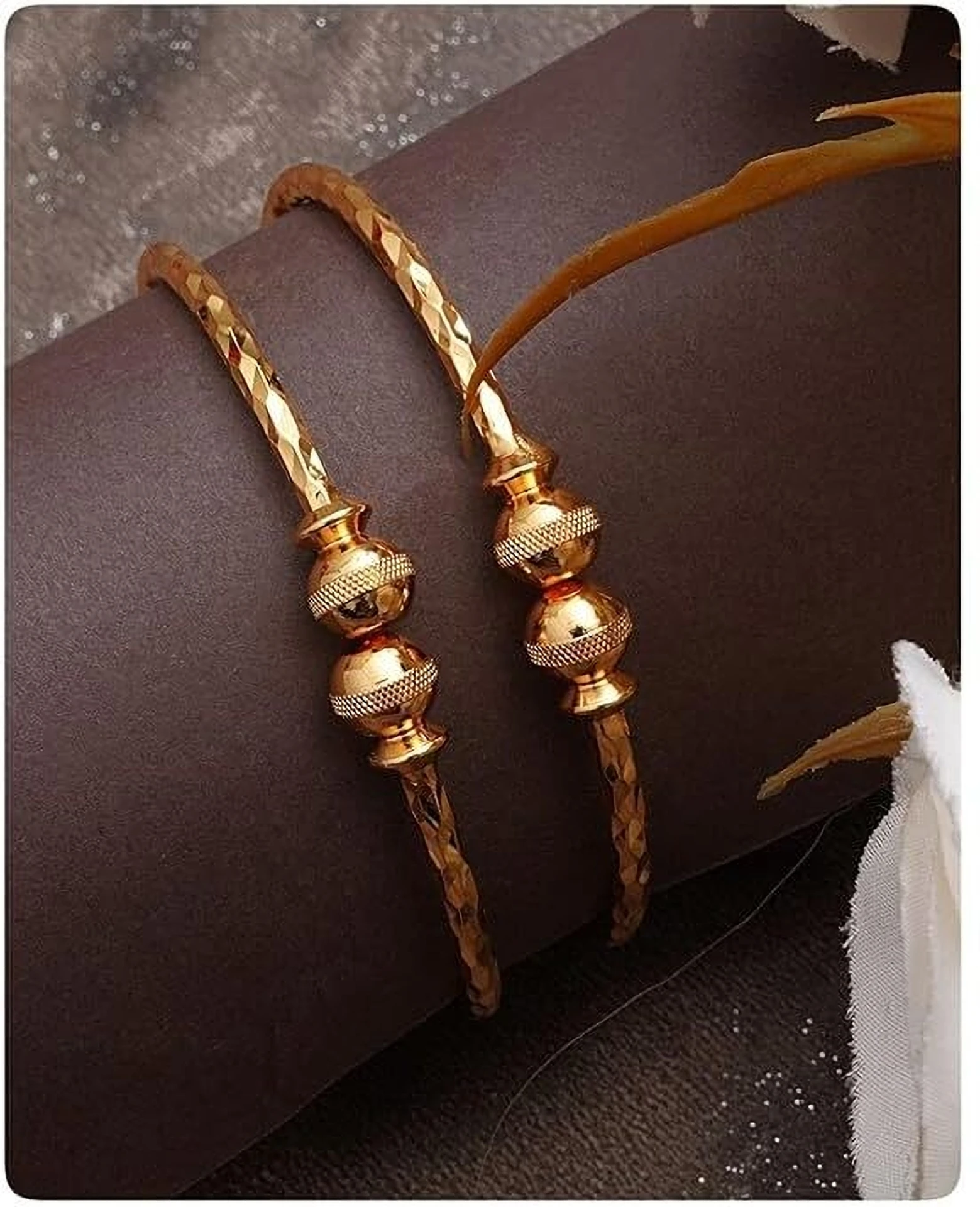 Denigma Alloy Gold bangles